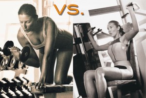 free weights vs machine