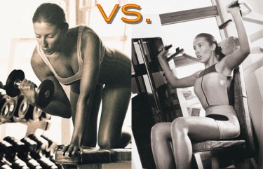 free weights vs machine