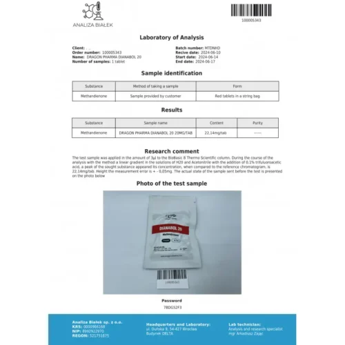 dianabol 20 lab test result - verified on 2024-06-17