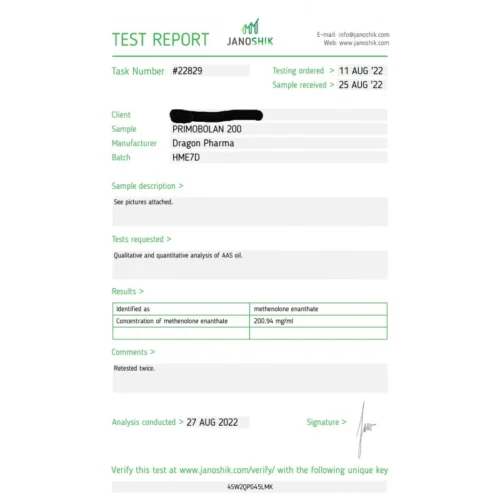 primobolan 200 lab test result - verified on 2022-08-27