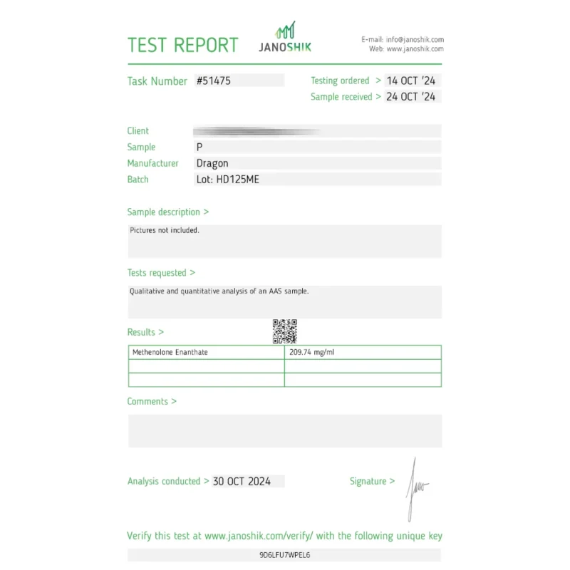 primobolan 200 lab test result - verified on 2024-10-30